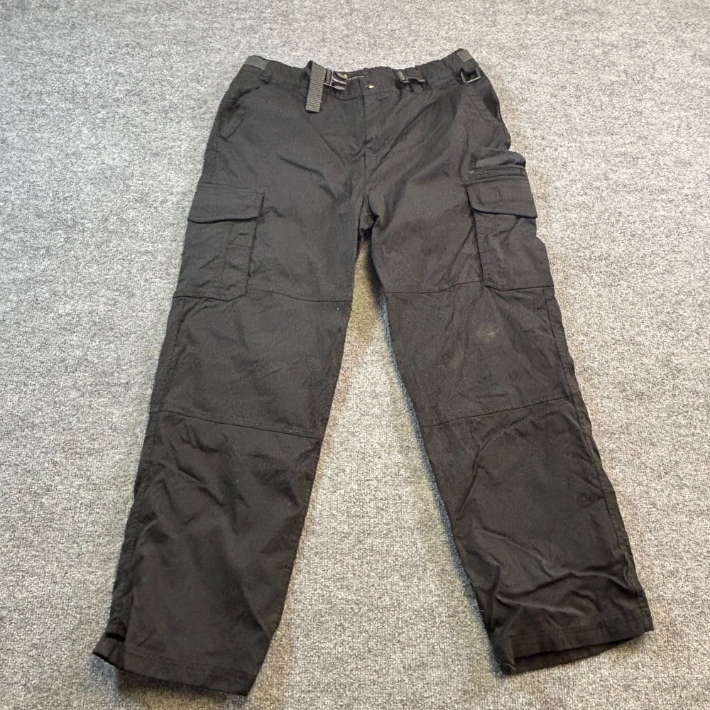 Bc Clothing Pant Men XL Black Nylon Windbreaker Straight Hiking Gorpcore Stretch